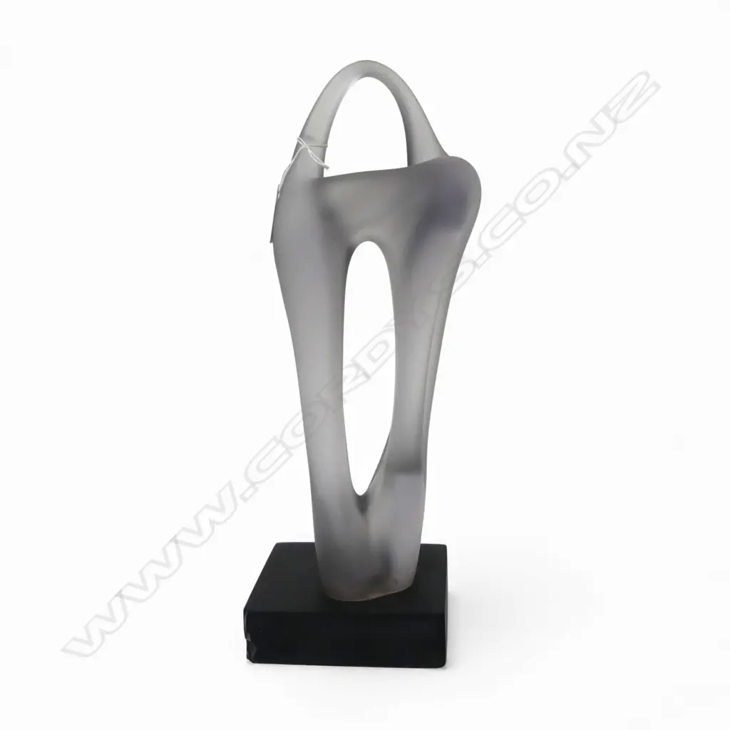 CHUCK SIMPSON, FROZEN ASSETS, 1989, BASE INSCRIBED, large loss to the corner of base H.420mm Image 1++