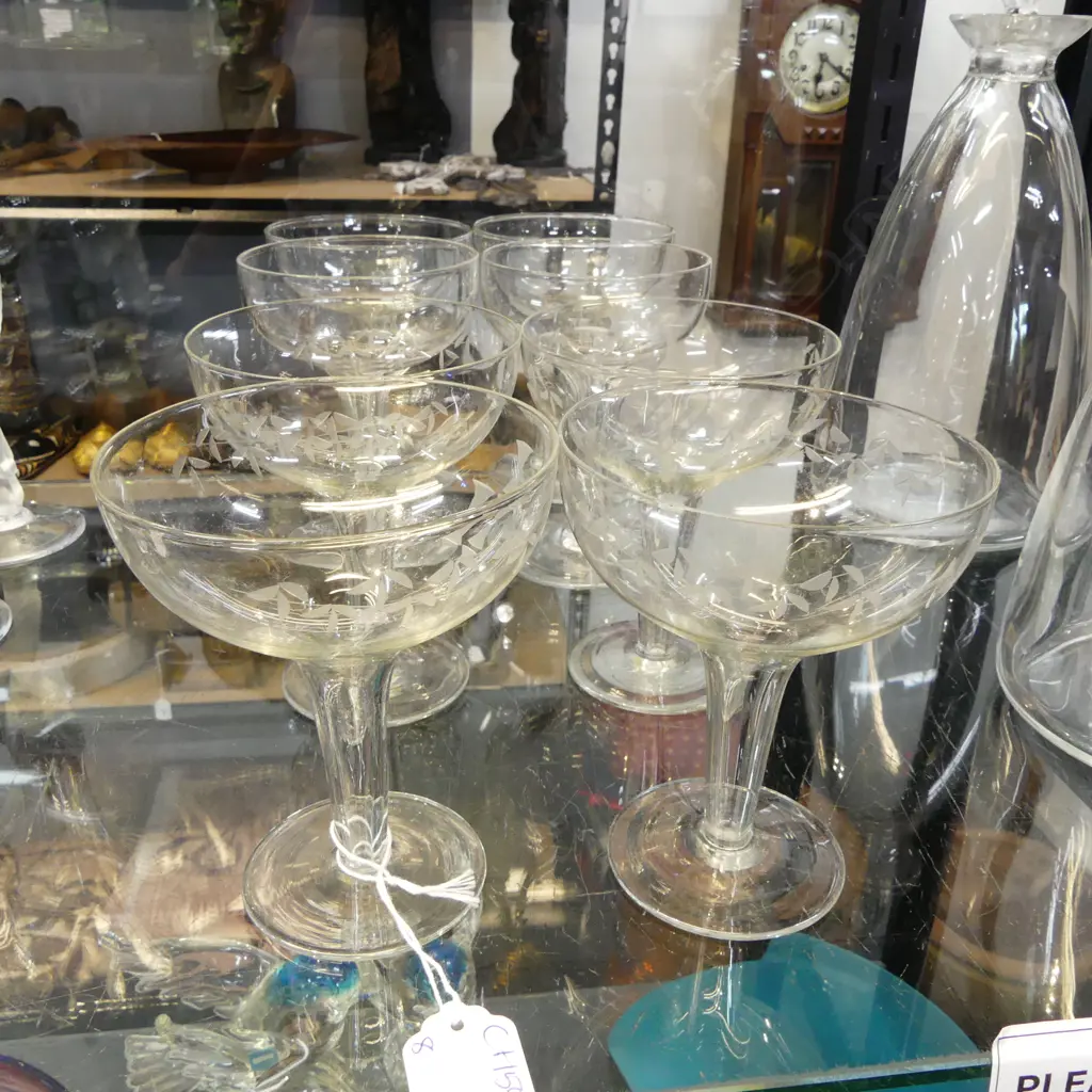 10 ASST. HOLLOW STEM CHAMPAGNE GLASSES H.120mm Image 1++