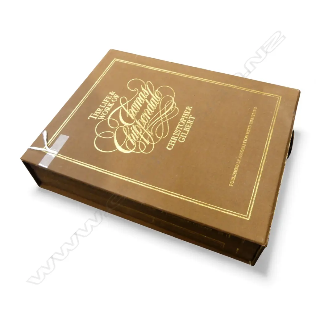 2 VOL. CASED SET 'THE LIFE & WORK OF THOMAS CHIPPENDALE' H.295mm Image 1++