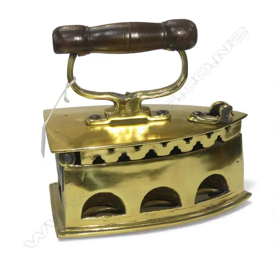 OLD BRASS COAL IRON L.230mm