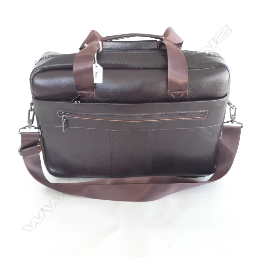 LEATHER BREIFCASE W.400mm AS NEW Image 1++