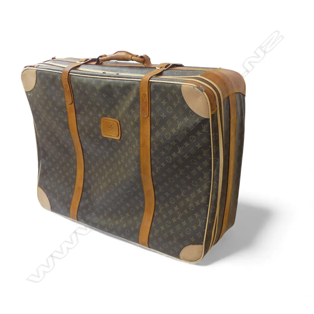 VINTAGE LOUIS VUITTON TRAVEL TRUNK W.820mm Image 1++