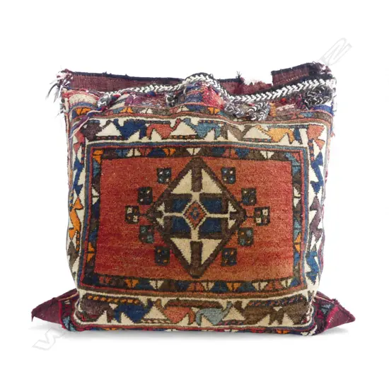 ANTIQUE PERSIAN SADDLE BAG CUSHION 540 x 500mm