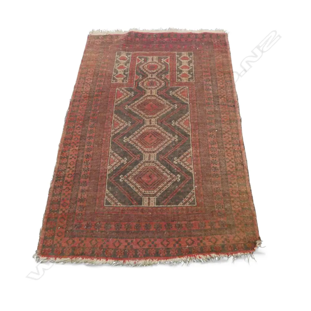 HAND KNOTTED ALL WOOL RUG 1400x970mm Image 1++
