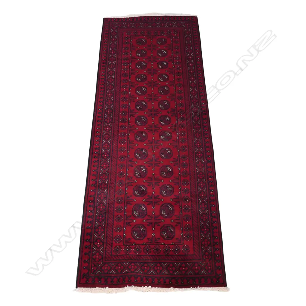 HANDKNOTTED TURKOMAN RUG, 2400 x 820mm Image 1++