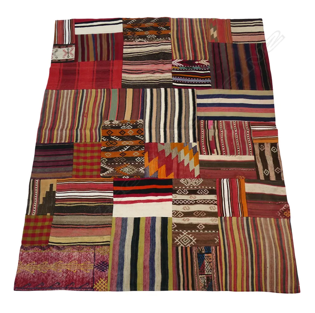 HANDKNOTTED PERSIAN PATCHWORK RUG, 2380 x 1800mm Image 1++