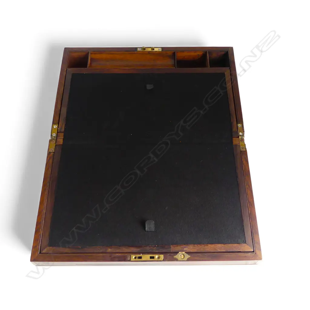 ANTIQUE MAHOGANY WRITING SLOPE W.405mm Image 1++