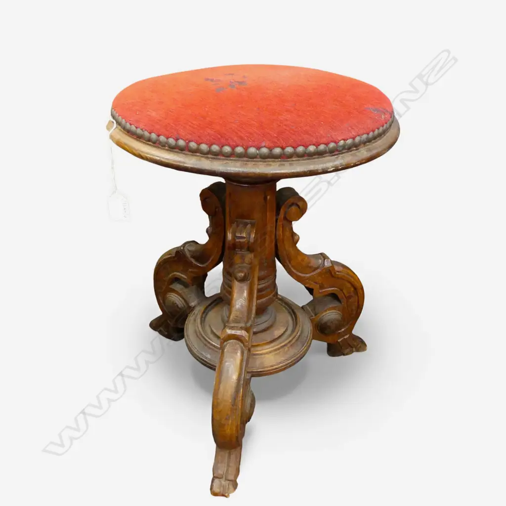 VICTORIAN PIANO STOOL H.490mm Image 1++