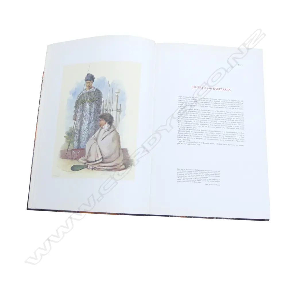 LG BOOK; ANGAS 'PORTRAITS OF THE NZ MAORI' REED 1972 545x365mm Image 1++