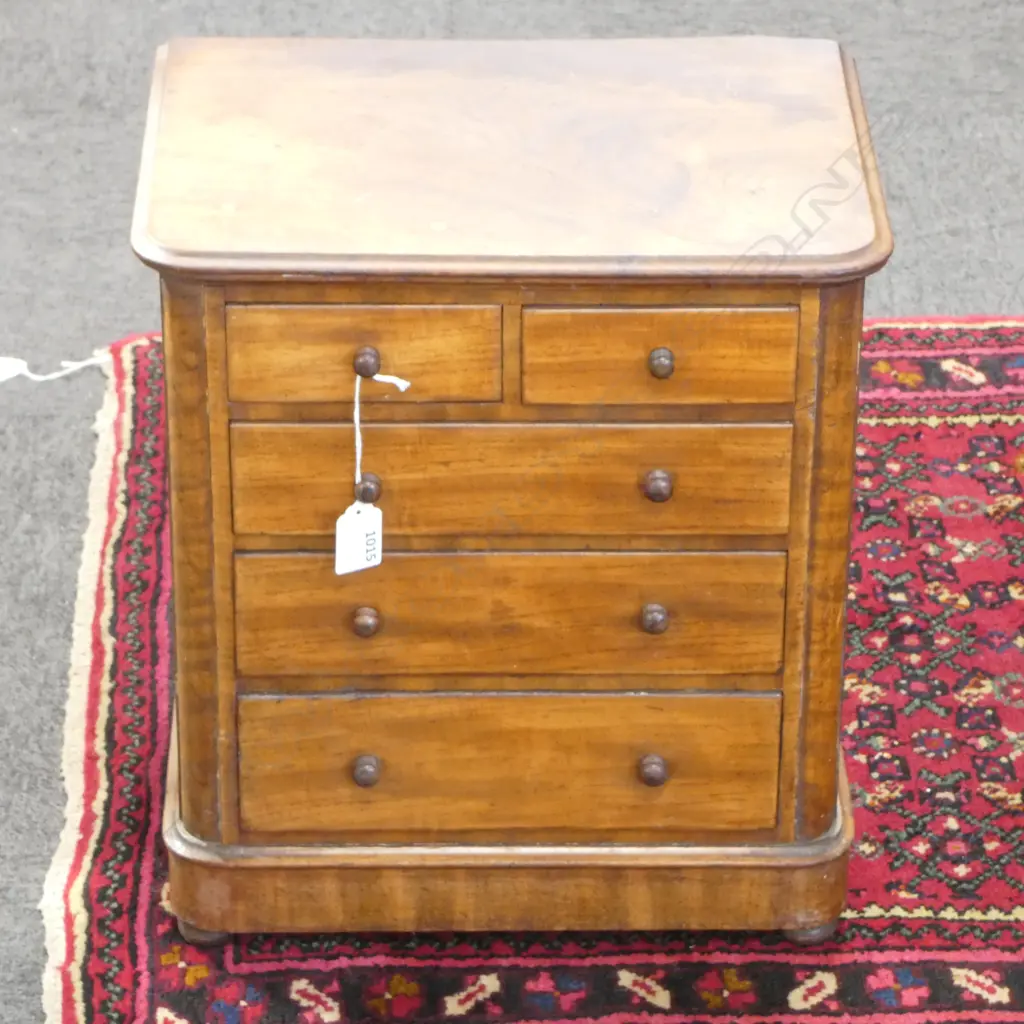 ANTIQUE MAHOGANY APPRENTICE CHEST 355x270x395mm Image 1++