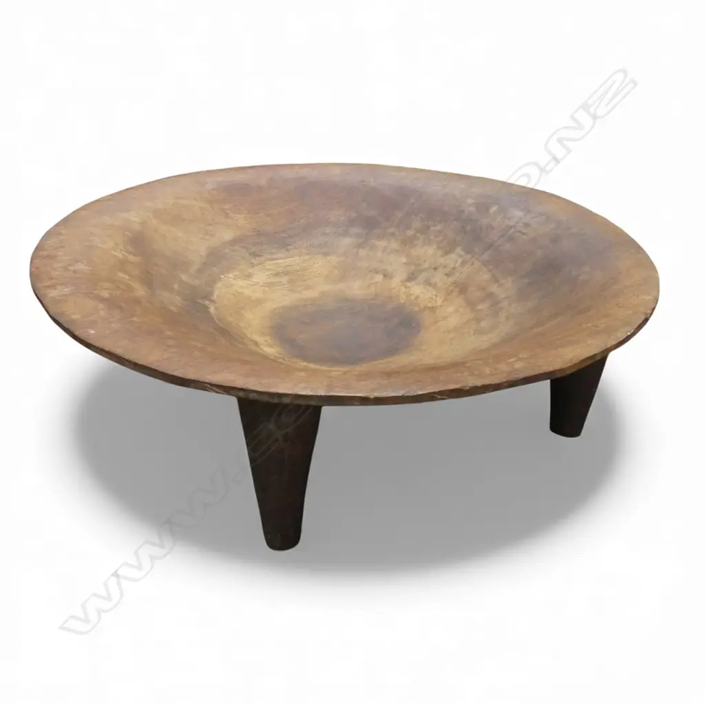 LARGE AND IMPRESSIVE 19thC  KAVA BOWL FIJI Dia.640mm Image 1++