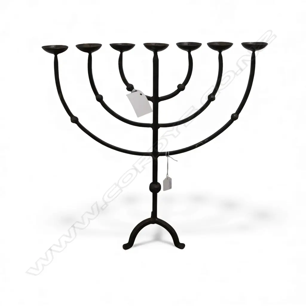 7 LIGHT MENORAH CANDLEHOLDER H.495mm Image 1++