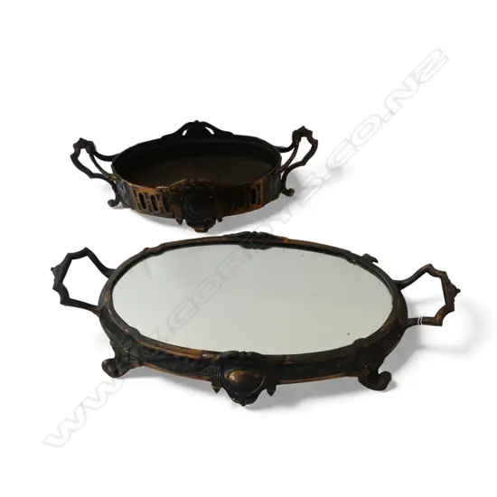 2 PCE ART NOUVEAU DECORATIVE CENTERPIECE W.510mm