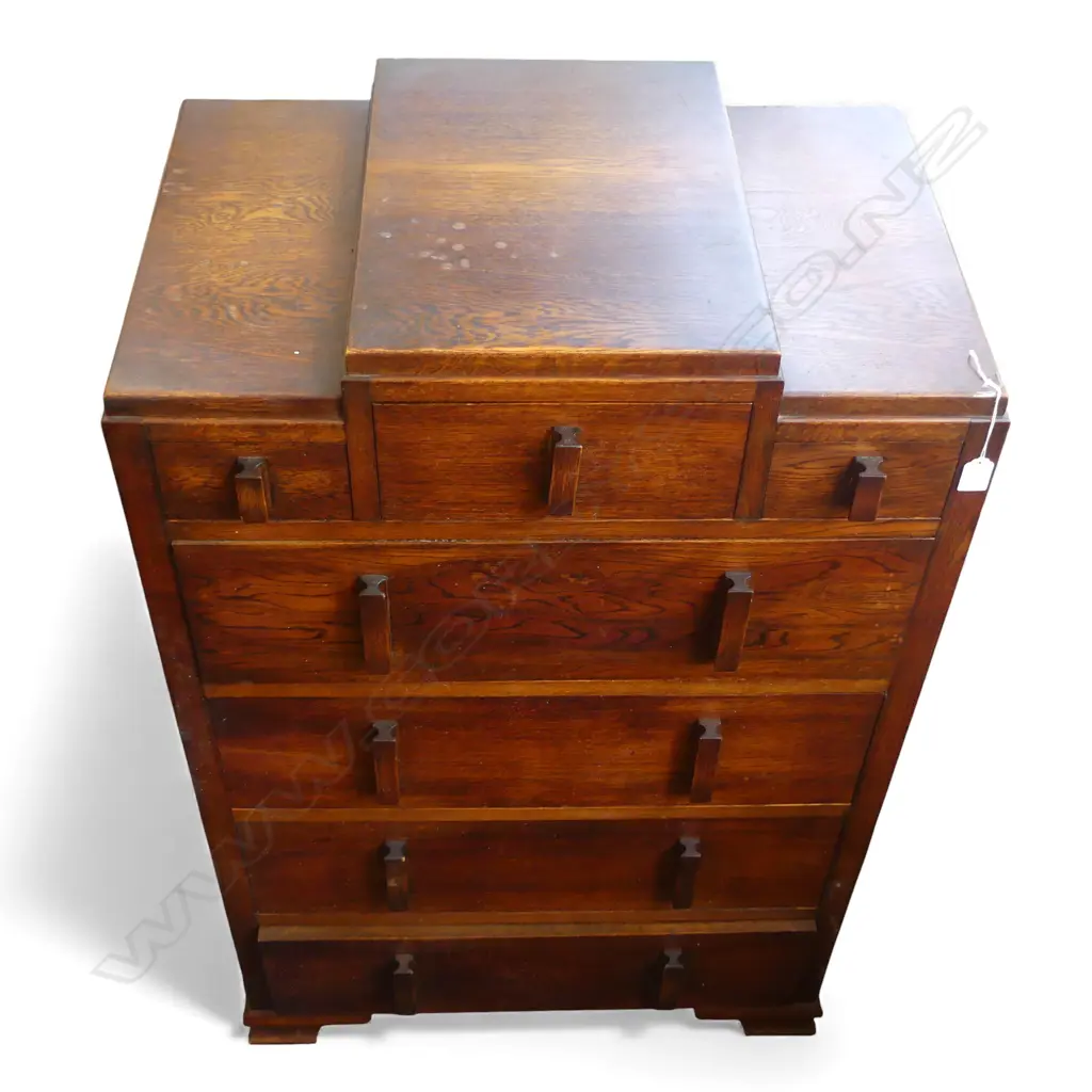 DECO OAK TALLBOY 710x445x1120mm Image 1++