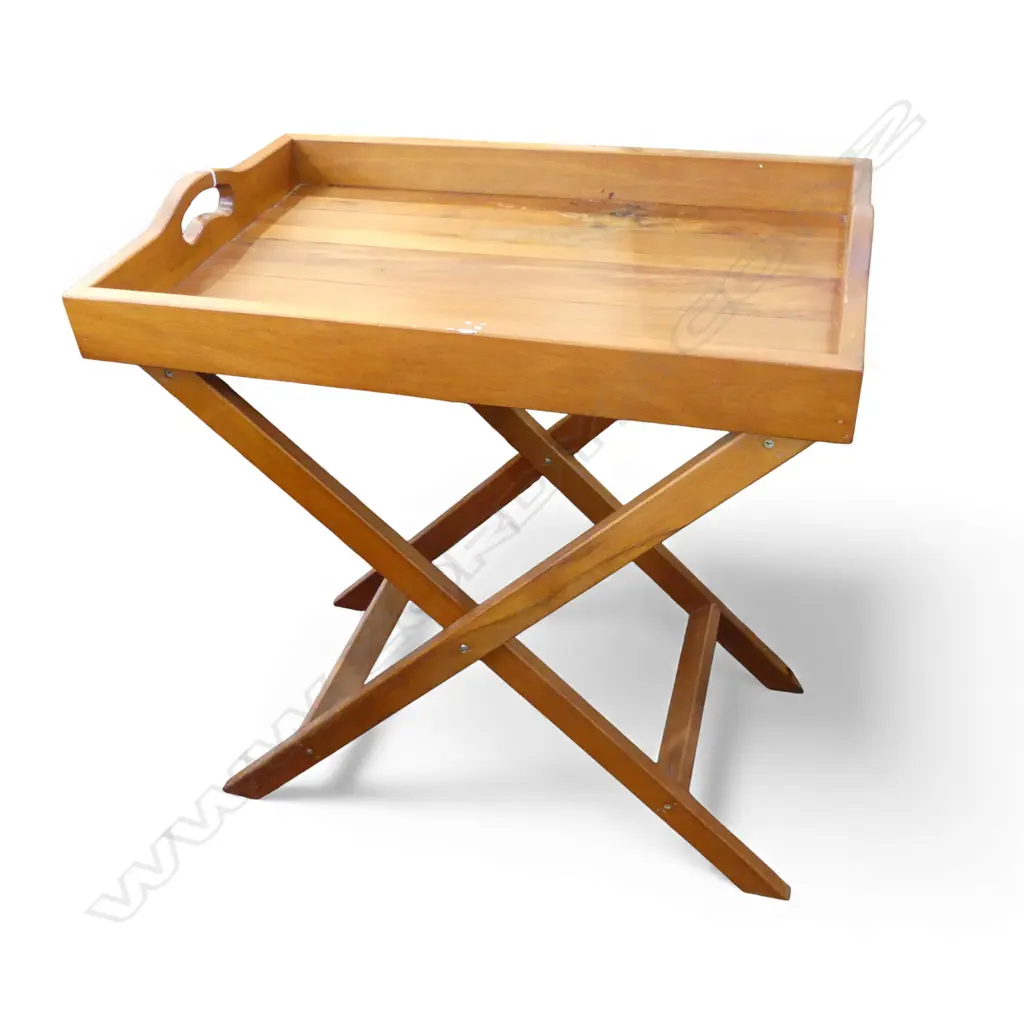 WOODEN TRAY TABLE W.650mm Image 1++
