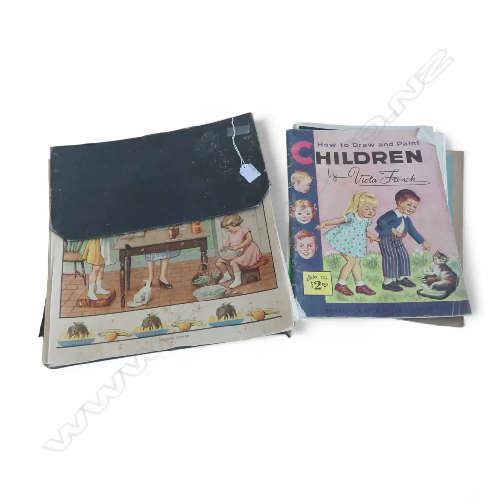 ASST. VINTAGE N.Z. SCHOOL POSTERS & OTHER SCHOOL EPHEMERA Image 1++