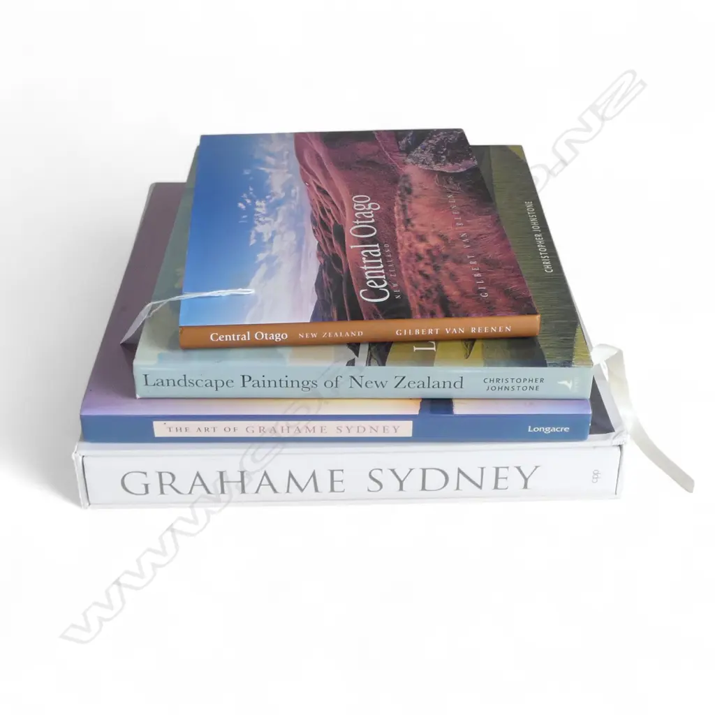 4 NZ LANDSCAPE ART BOOKS; 2 GRAHAME SYDNEY, 2 OTHER Image 1++