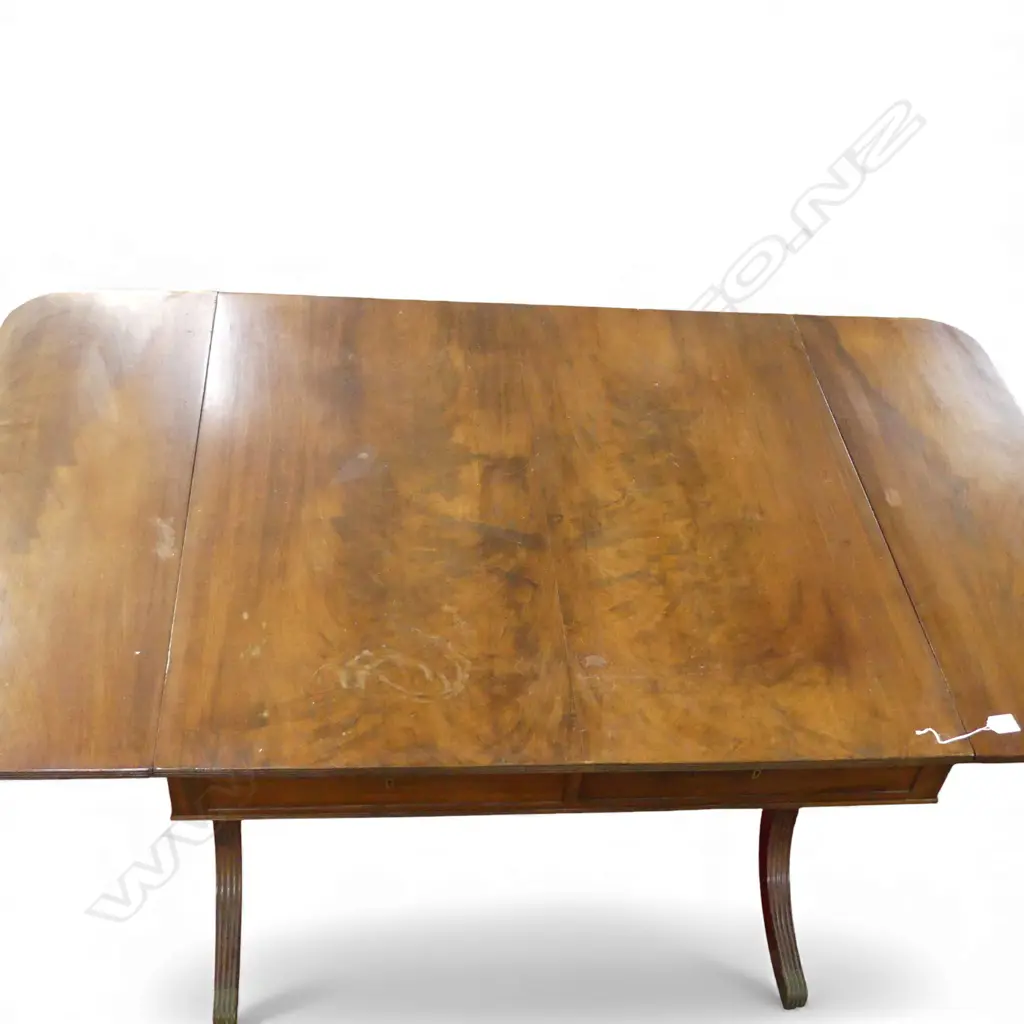 ANTIQUE MAHOGANY SOFA TABLE, LEGS REPAIRED 940x865x700mm Image 1++