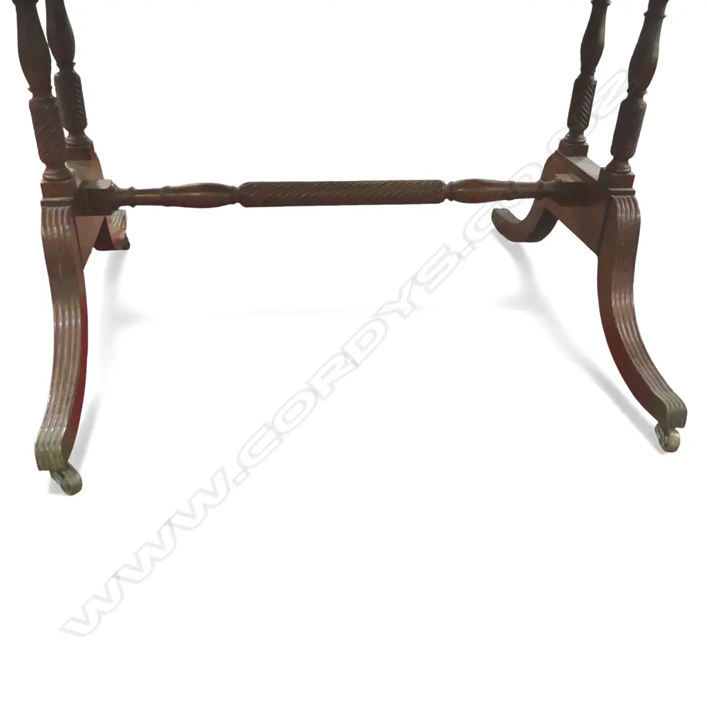 ANTIQUE MAHOGANY SOFA TABLE, LEGS REPAIRED 940x865x700mm Image 1++