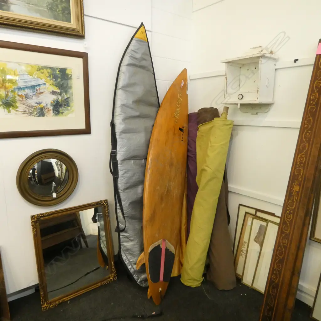 2 SURFBOARDS; 'XTRAVERT - DUNEDIN' + OTHER used condition Image 1++