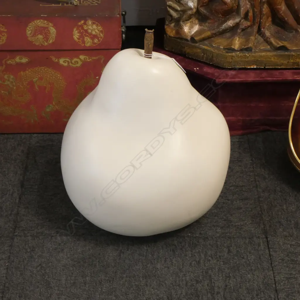 VERY LARGE CONTEMPORARY CERAMIC PEAR H.380mm Image 1++