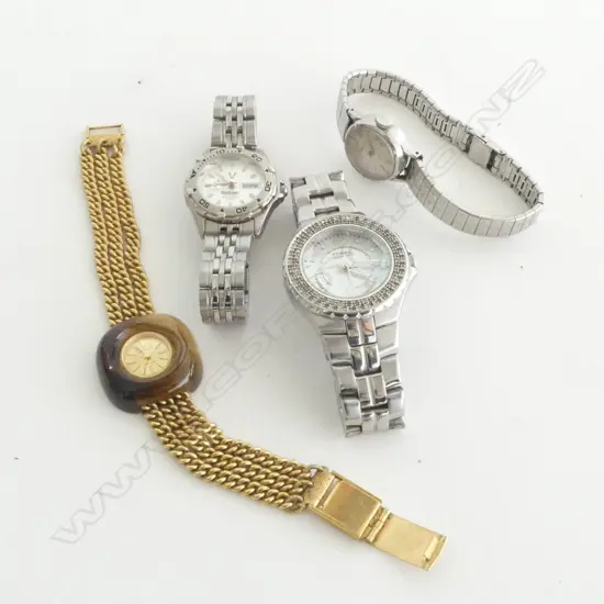 FOUR ASSORTED WRIST WATCHES