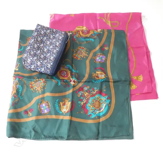 2 HERMES ? SILK SCARVES