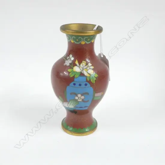 CLOISONNE VASE 130mm