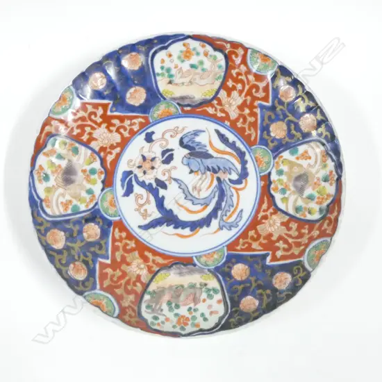 IMARI PLATE Dia.210mm (with professional repair)