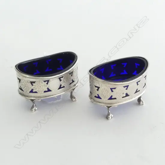 PR OGDEN HARROGATE STG SILVER SALTS, BIRMINGHAM 1901, 79.8gms