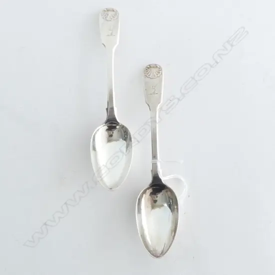 PR STG SILVER FIDDLE PATTERN SPOONS, NEWCASTLE 1834, 59gms 