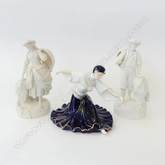 PR PARIAN WARE FIGURES H.220mm repairs + OLD TUPTON WARE DANCER