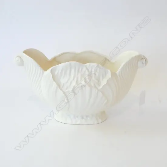 WHITE CROWN LYNN VASE W.300mm