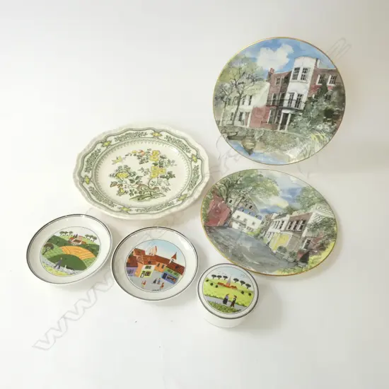 3 PCES VILLEROY & BOCH 'DESIGN NAIF', 2 ROYAL DOULTON 'SECRET LONDON' PLATES & MASONS 'MANCHU PLATE Dia.230mm (6)