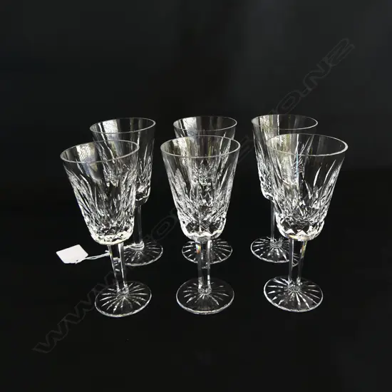 6 6 WATERFORD SWEET WINE GLASSES