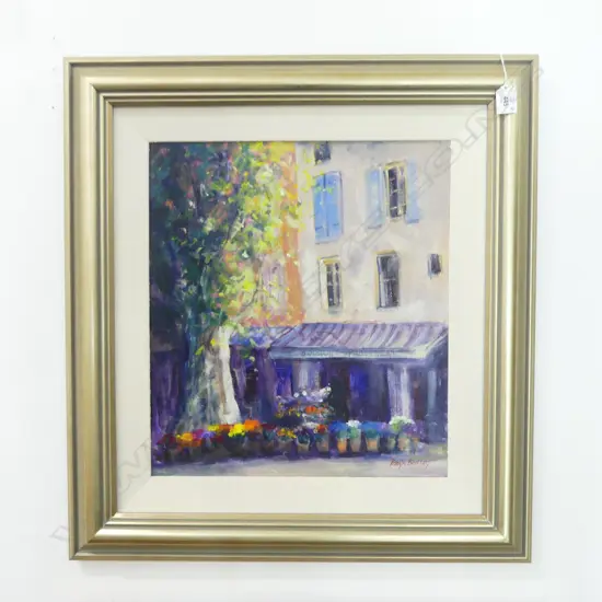 Robyn Barclay acrylic painting on canvas 'Bouquet Provencal' signed 435 x 390mm