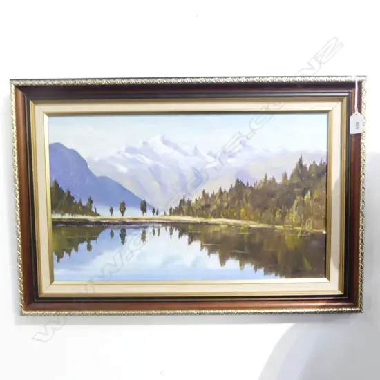 ROBERT K. WOOD 'LAKE MATHESON' OIL ON BOARD 300x495mm