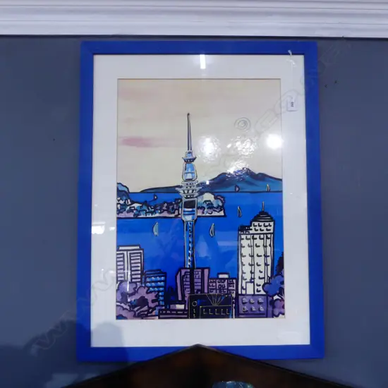 DIANE VASSEY, AUCKLAND CITY NEW ZEALAND, ACRYLIC?, SIGNED & DATED 2001, 580x400mm