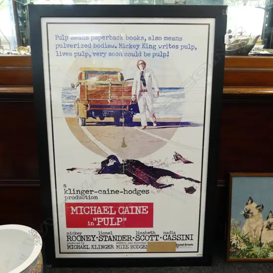 FILM POSTER 'MICHAEL CAINE IN PULP' 985x645mm