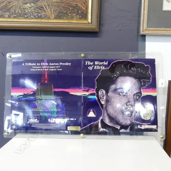 FRAMED A TRIBUTE TO ELVIS LIMITED EDITION H380 L700MM
