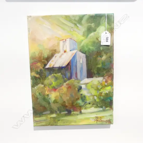 ROBERT McDOWELL 'OLD LIME WORKS' OIL ON CANVAS 2019 305x230mm