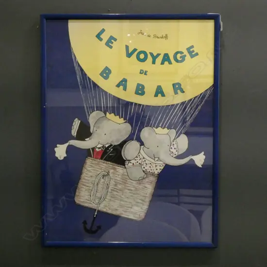 LG PRINT 'LE VOYAGE DE BABAR' 795x595mm