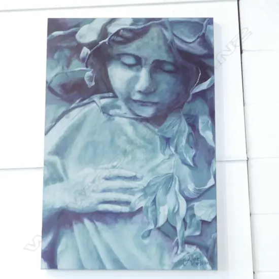 DIANNE ROBERTS 'STONE ANGEL' ACRYLIC ON CANVAS 910x610mm