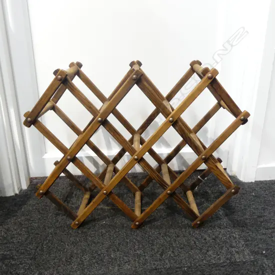 WOODEN FOLDING WINE RACK 510x165x410mm