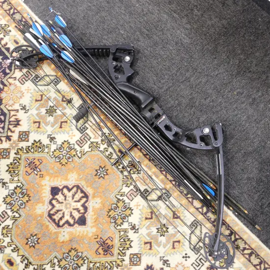 JUNXING CROSS BOW + 16 ARROWS (7 BY SPG, 9 OTHER)