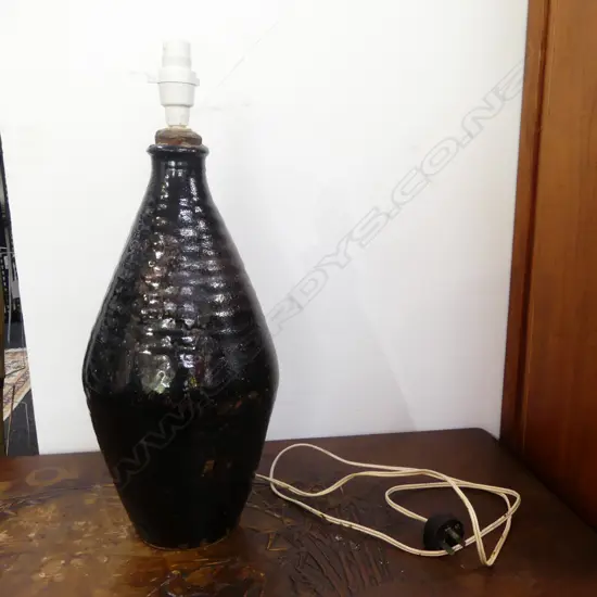 STUDIO POTTERY TABLE LAMP, BASE ONLY H.510mm