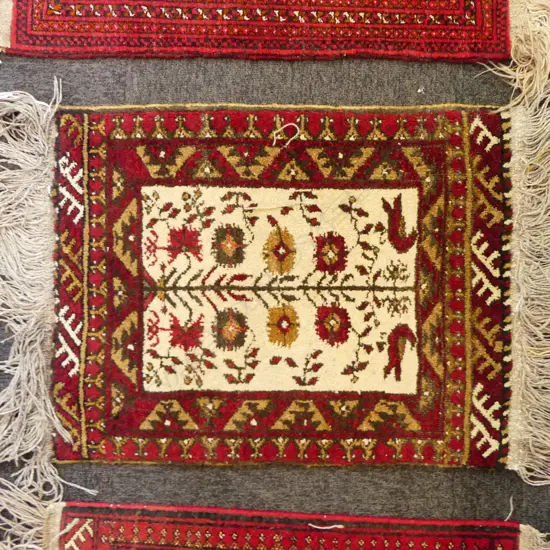 SMALL BALLUCHI ALL WOOL HAND KNOTTED RUG L700 W500MM