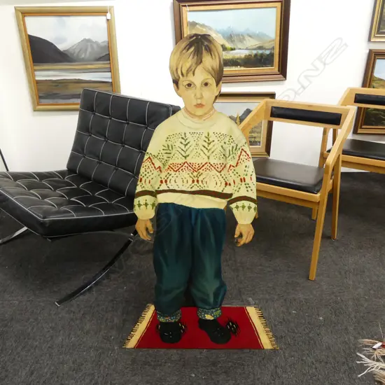 FIRE SCREEN CUT OUT OF YOUNG BOY H.1115mm