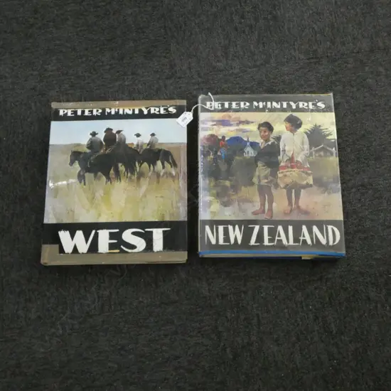 2 PETER MCINTYRE ART REFERENCE BOOKS; 'NEWZEALAND' & 'WEST'