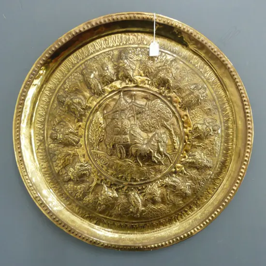 LG BRASS TRAY 670mm dia